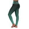Phillipians 4:13 Teal & Black Gradient High Waisted Yoga Leggings
