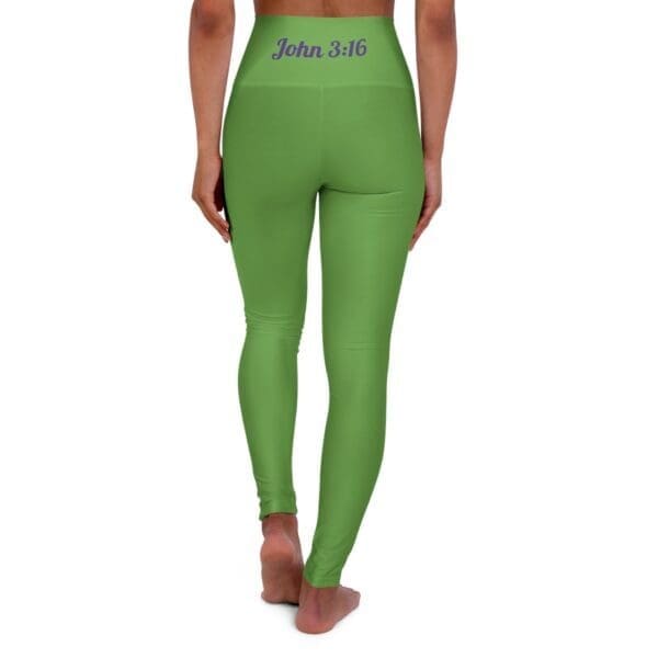 10977824333339681494_2048.jpeg John 3:16 Green & Silver High Waisted Yoga Leggings