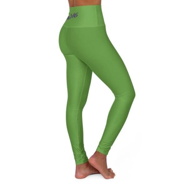 11078522583241573728_2048.jpeg John 3:16 Green & Silver High Waisted Yoga Leggings