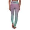 1 Peter 5:7 Teal & Pink Gradient High Waisted Yoga Leggings