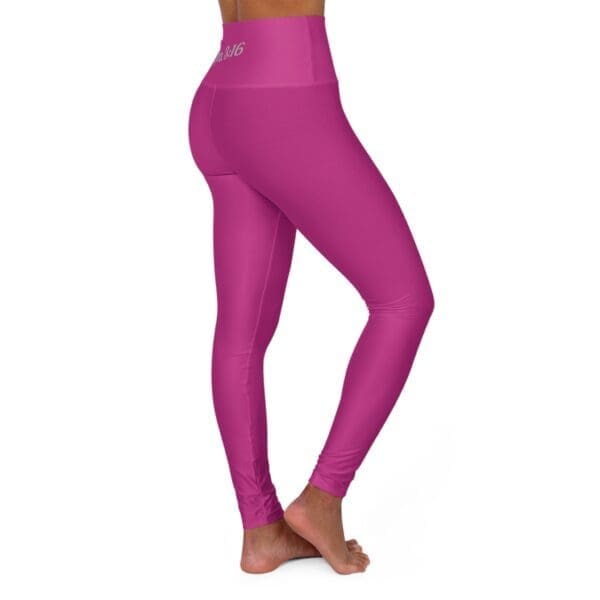 John 3:16 Pink & Silver High Waisted Yoga Leggings