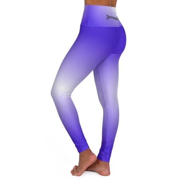 Jeremiah 29:11 Navy & White Gradient High Waisted Yoga Leggings