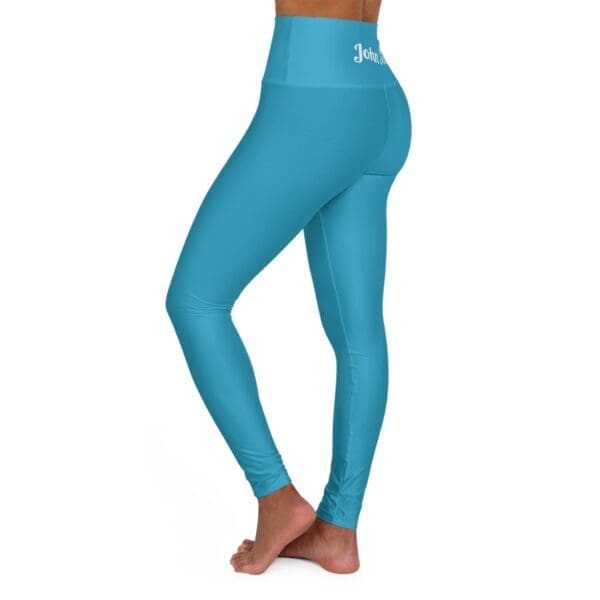 John 3:16 Teal & White High Waisted Yoga Leggings