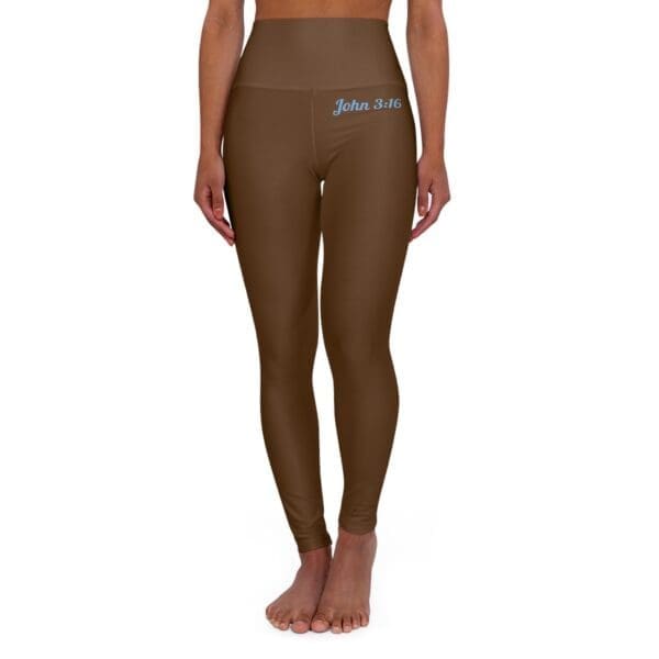 12468452556777369357_2048.jpeg John 3:16 Brown & Baby Blue High Waisted Yoga Leggings