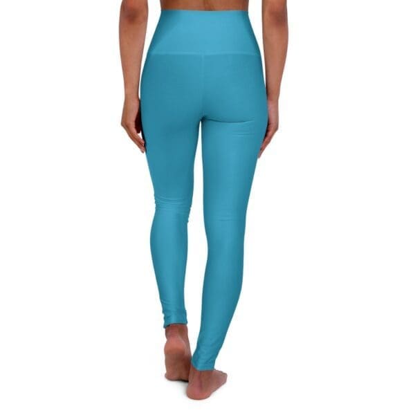 John 3:16 Teal & Silver High Waisted Yoga Leggings