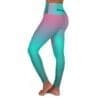 Proverbs 3:5 Black, Teal & Purple Gradient High Waisted Yoga Leggings