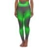 Romans 6:23 Black & Green Gradient High Waisted Yoga Leggings