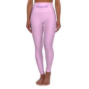 Jeremiah 29:11 Pink & Purple High Waisted Yoga Leggings