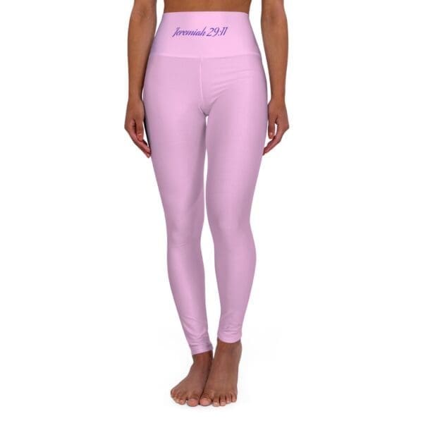 14331917334579599704_2048.jpeg Jeremiah 29:11 Pink & Purple High Waisted Yoga Leggings