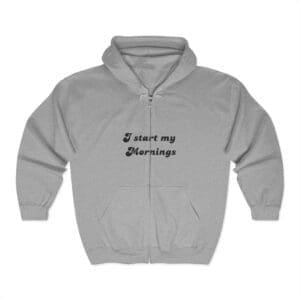 14970303185646137803_2048.jpeg I start my mornings with Jesus Unisex Heavy Blend™ Full Zip Hooded Sweatshirt