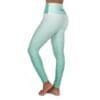 1 Peter 5:7 Teal & White Gradient High Waisted Yoga Leggings