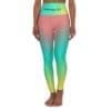 Proverbs 3:5 Pink, Teal & Yellow Gradient High Waisted Yoga Leggings