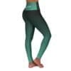 Phillipians 4:13 Teal & Black Gradient High Waisted Yoga Leggings