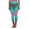 Joshua 1:9 Black, Pink, & Teal Gradient High Waisted Yoga Leggings
