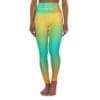 Proverbs 3:5 Yellow, Teal & Orange Gradient High Waisted Yoga Leggings