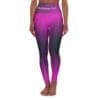 Phillipians 4:13 Purple & Black Gradient High Waisted Yoga Leggings