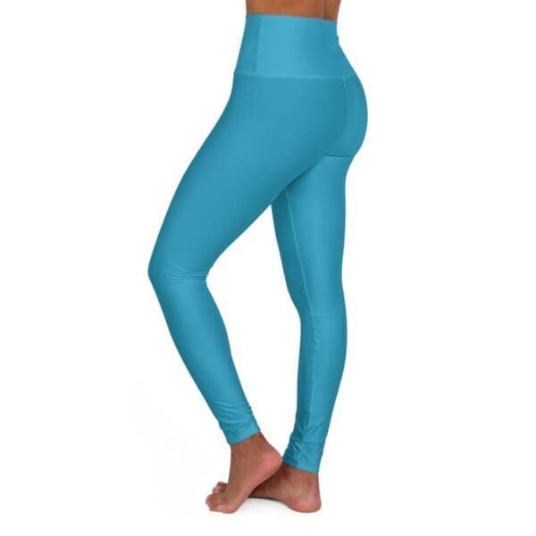 John 3:16 Teal & Silver High Waisted Yoga Leggings