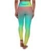 Proverbs 3:5 Pink, Teal & Yellow Gradient High Waisted Yoga Leggings
