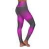 Joshua 1:9 Black & Purple Gradient High Waisted Yoga Leggings