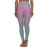 Psalm 23:1 Teal & Pink Gradient High Waisted Yoga Leggings