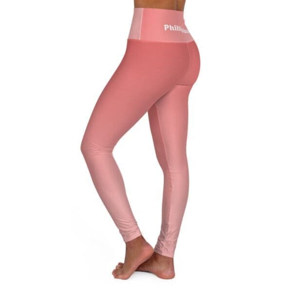 6020485847960421727_2048.jpeg Phillipians 4:13 Red & Pink Gradient High Waisted Yoga Leggings