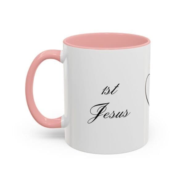 6896379815674682789_2048.jpeg 1st Jesus Then Coffee 11oz, C-handle Accent Coffee Mug
