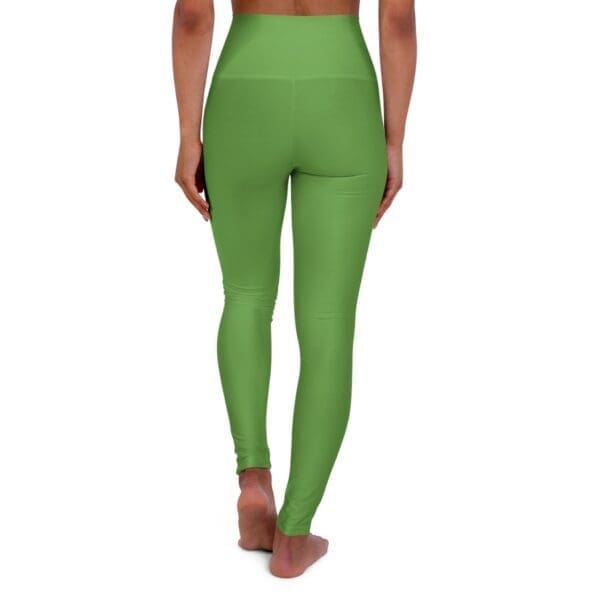 John 3:16 Green & Silver High Waisted Yoga Leggings