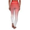 Phillipians 4:13 Red & White Gradient High Waisted Yoga Leggings
