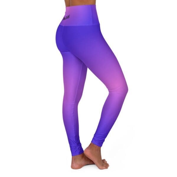 John 3:16 Blue & Pink Gradient High Waisted Yoga Leggings