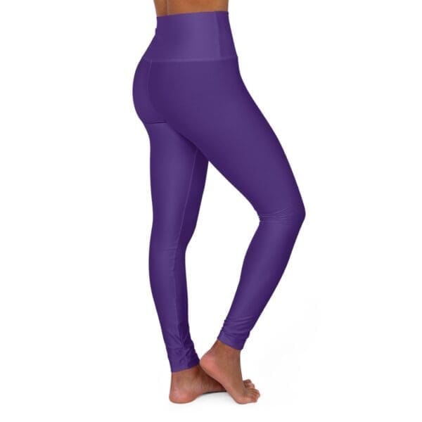 John 3:16 Purple & Silver High Waisted Yoga Leggings