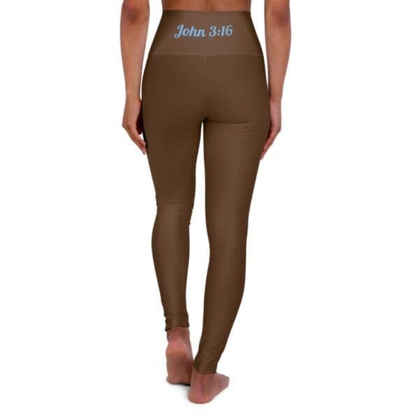 8603223020567106893_2048.jpeg John 3:16 Brown & Baby Blue High Waisted Yoga Leggings