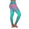 Proverbs 3:5 Black, Teal & Purple Gradient High Waisted Yoga Leggings