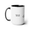 I I Start My Mornings with Jesus Two-Tone, 15oz Coffee Mugs